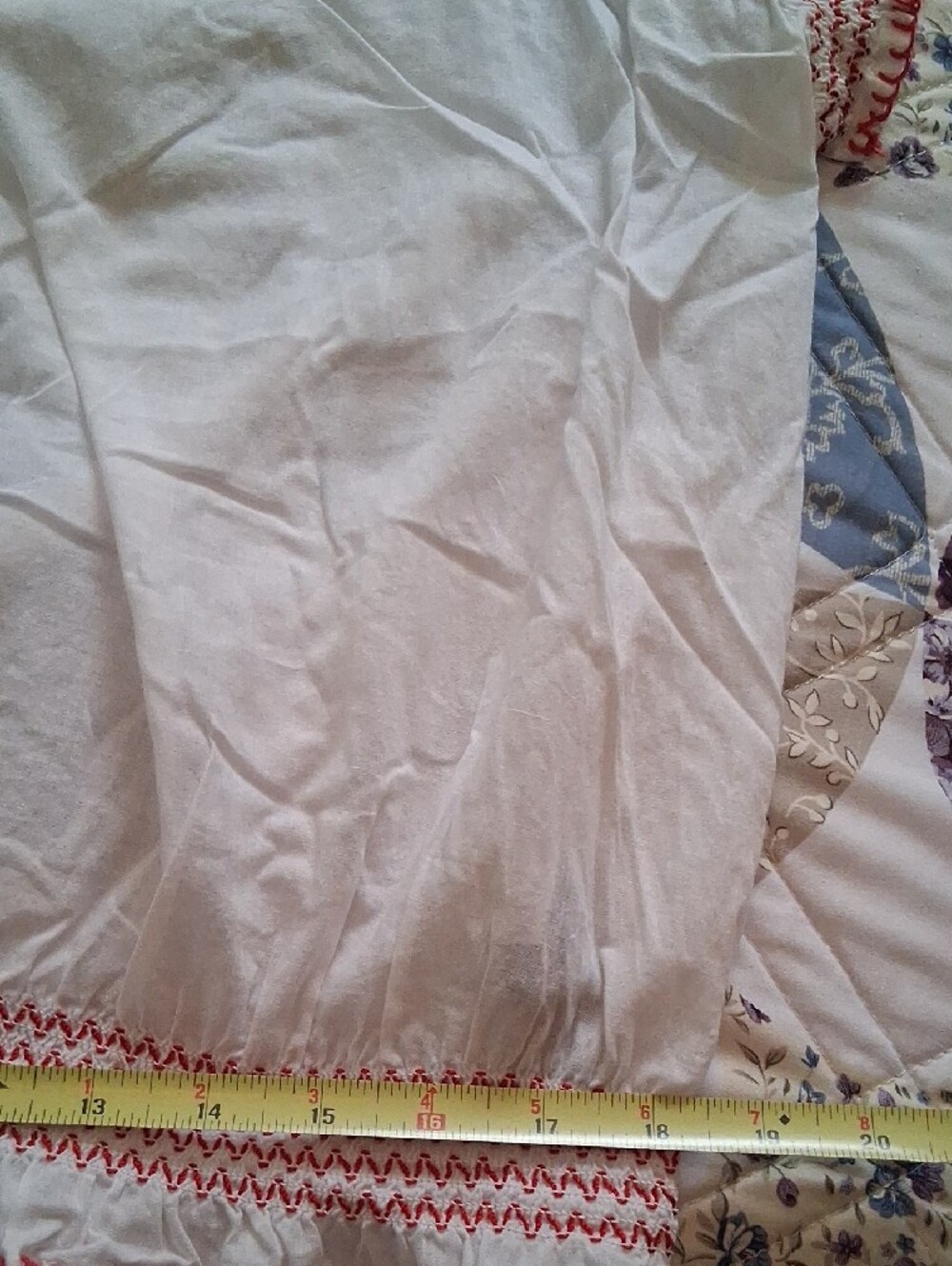 Tommy Hilfiger White Peasant Blouse with Red Embroidery. Size XL - Picture 11 of 13